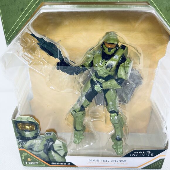 HALO Infinite Series 2 Master Chief with Assault Rifle 4.5 inch Action Figure - Picture 5 of 7